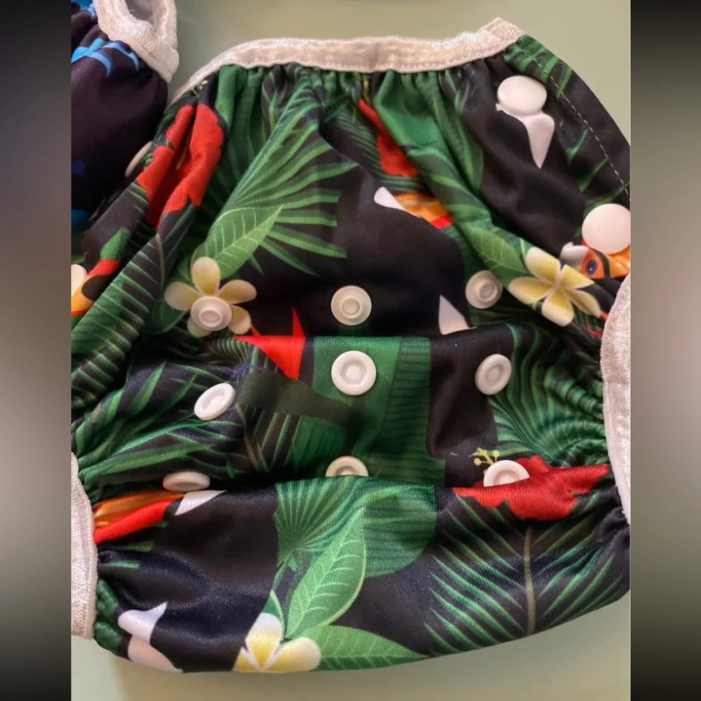 Colorful Kids Cloth Swim Diaper Set (3) Sara Jane Collection